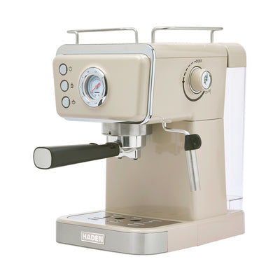 Haden Barista Brew Espresso Coffee Machine 20-Bar Espresso Maker, Putty & Copper - VMInnovations