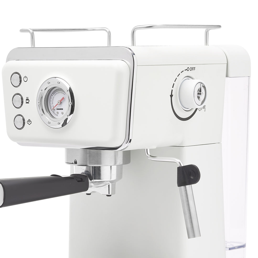 Haden Barista Brew Espresso Coffee Machine, Ivory & Copper (Open Box) - VMInnovations