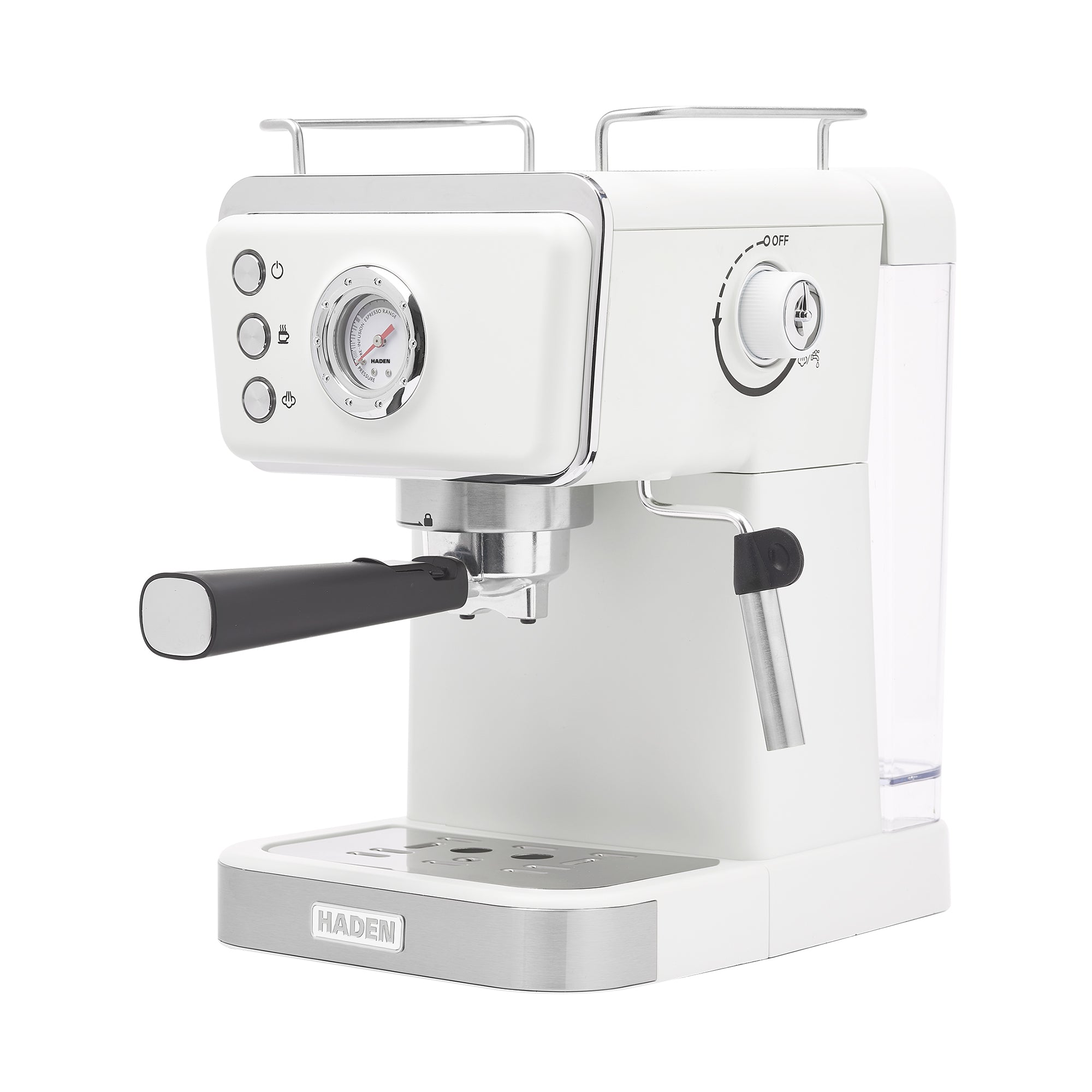 Haden Barista Brew Espresso Coffee Machine 20-Bar Espresso Maker, Ivory & Copper - VMInnovations