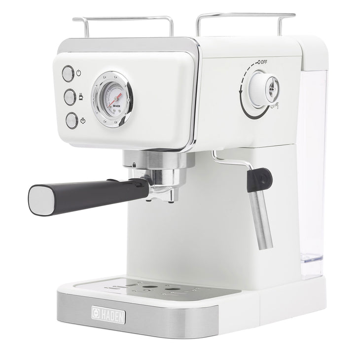 Haden Barista Brew Espresso Coffee Machine 20-Bar Espresso Maker, Ivory & Copper