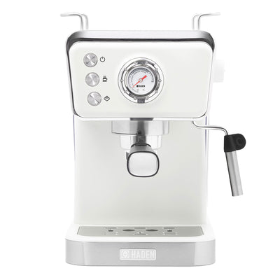 Haden Brew Espresso Coffee Machine 20-Bar Espresso Maker, Ivory & Copper (Used) - VMInnovations