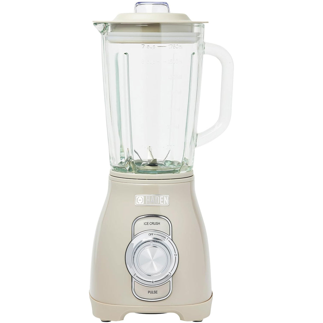 Haden Stainless 1.75L Glass Jug 700W Motor Power Blender, Putty/Chrome (Used)