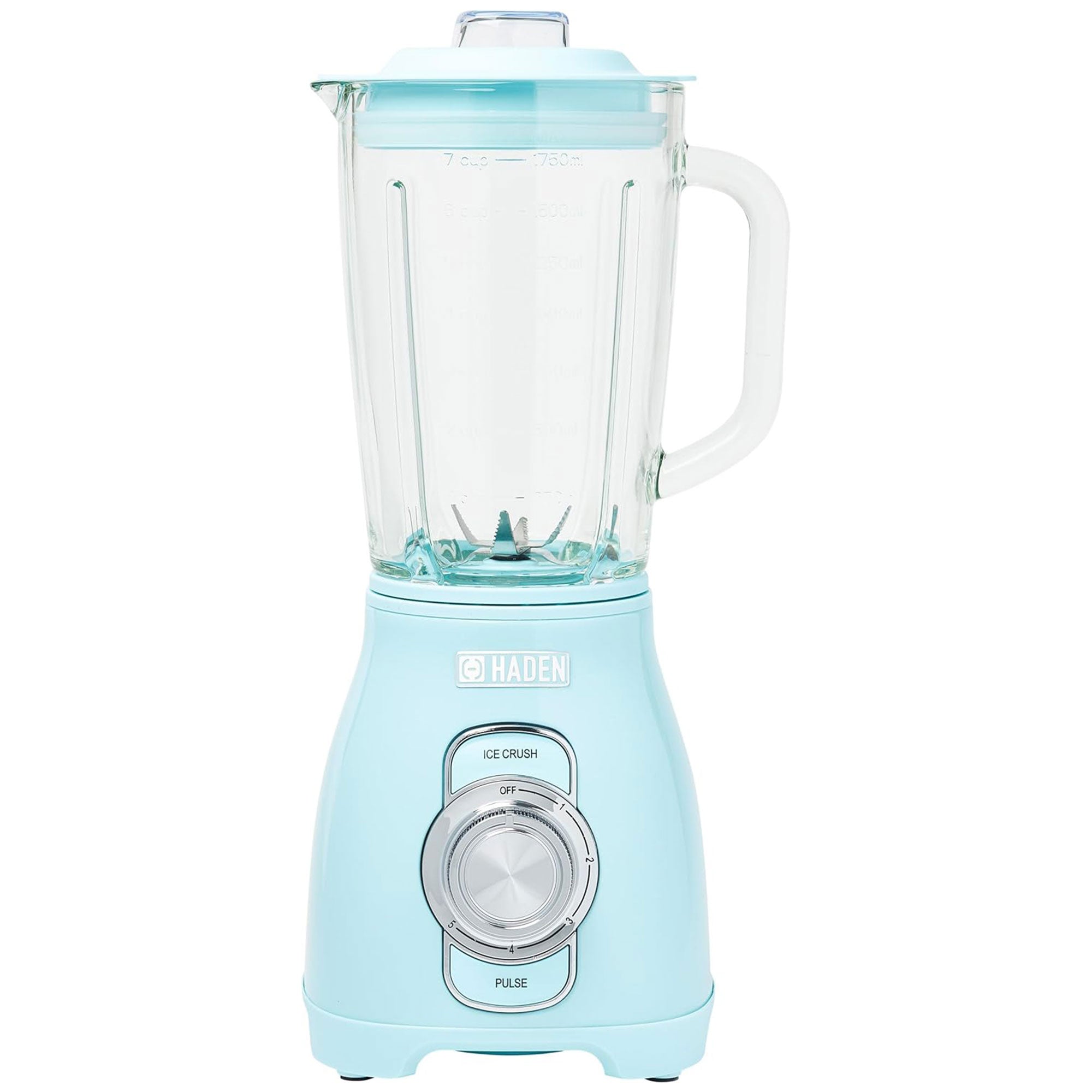 Haden Stainless 1.75 Lt Glass Jug 700W Power Blender, Turquoise/Chrome(Open Box) - VMInnovations
