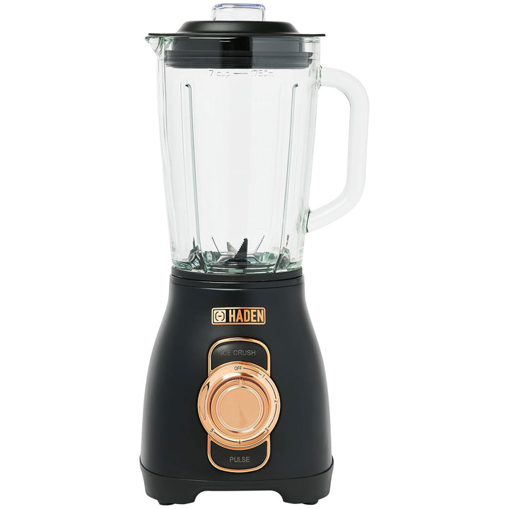 Haden Stainless 1.75 Lt Glass Jug 700W Power Blender, Black/Copper(Open Box)