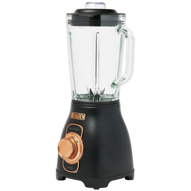 Haden Stainless 1.75 Lt Glass Jug 700W Motor Power Blender, Black/Copper (Used)