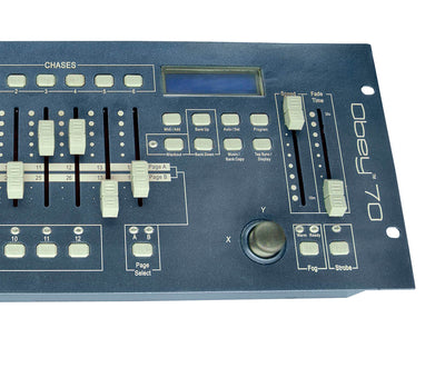Chauvet DJ OBEY70 Obey 70 Lighting & Fog DMX-512 Controller and 10' & 25' Cables