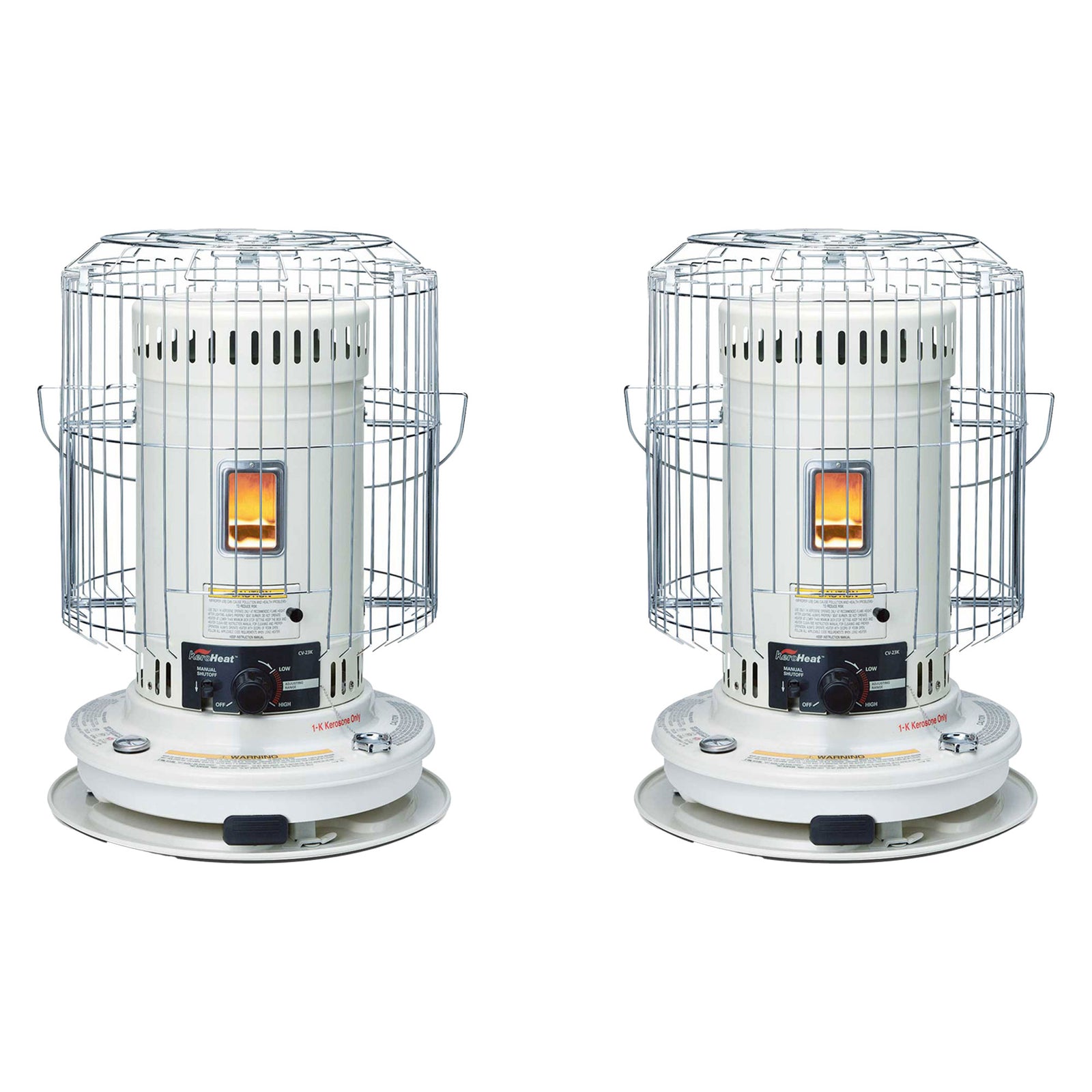 Sengoku KeroHeat 23,500 BTU Indoor Outdoor Convection Kerosene Heater, 2 Pack - VMInnovations