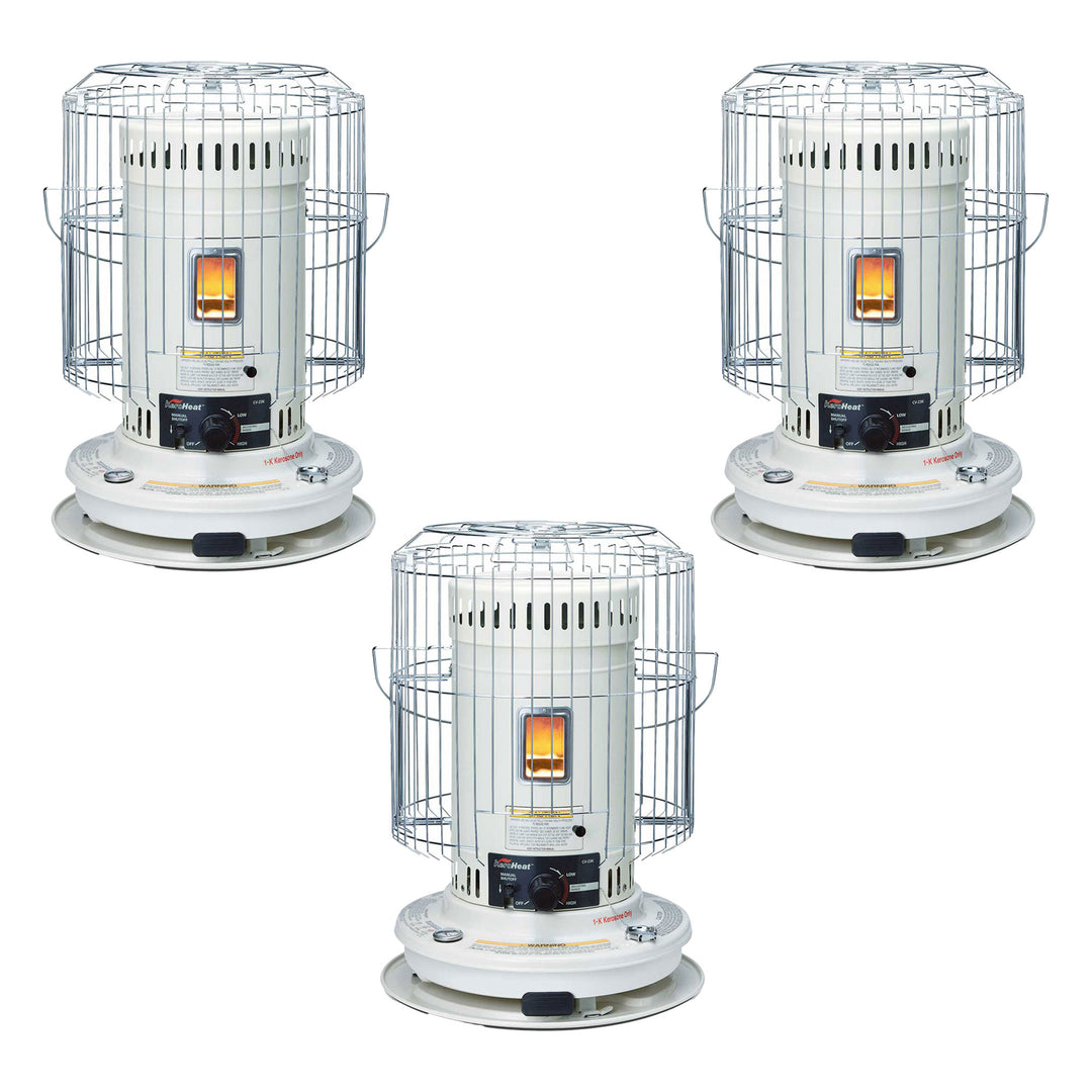 Sengoku KeroHeat 23,500 BTU Indoor Outdoor Convection Kerosene Heater, 3 Pack