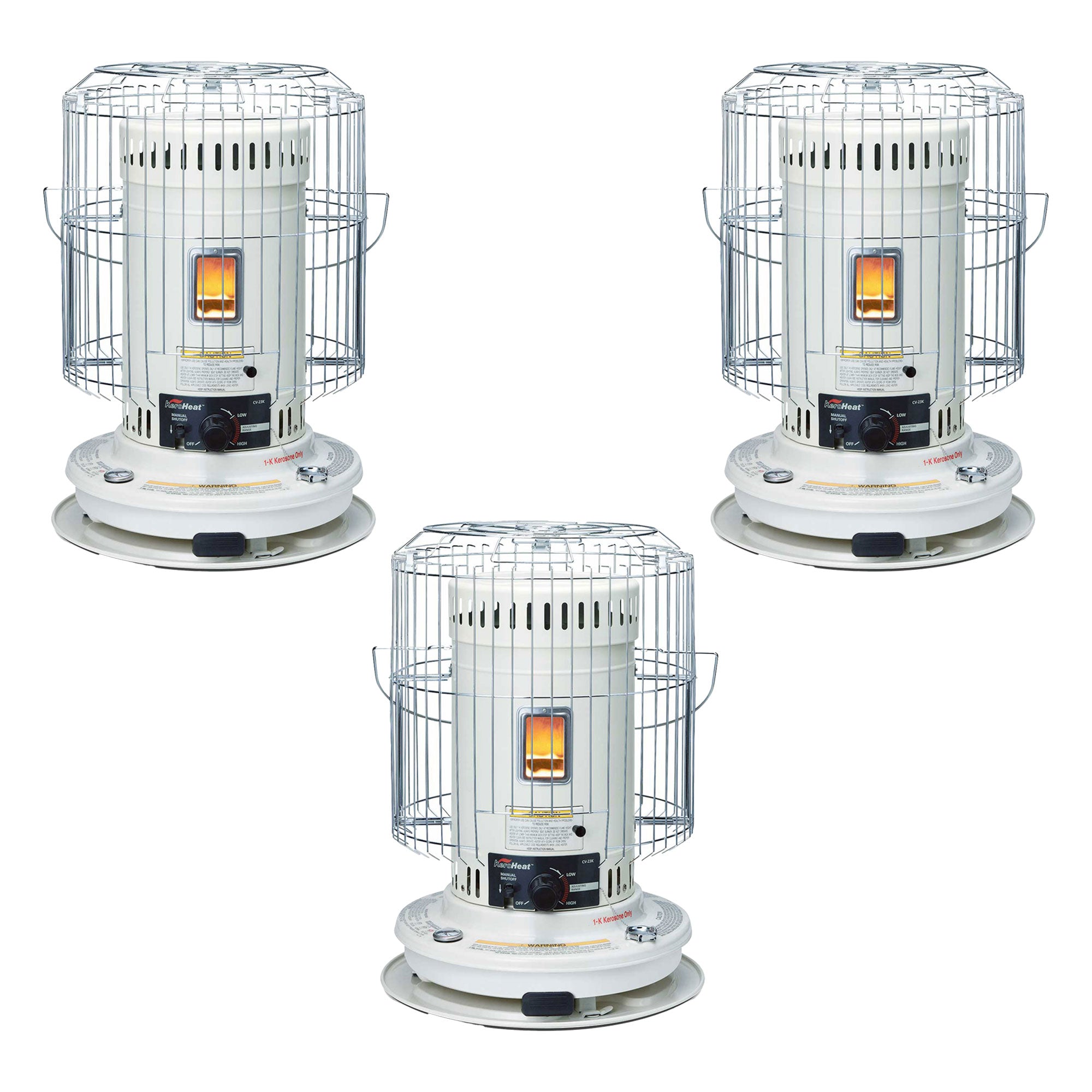 Sengoku KeroHeat 23,500 BTU Indoor Outdoor Convection Kerosene Heater, 3 Pack - VMInnovations