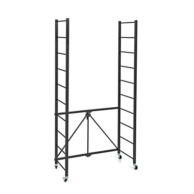 Origami R2 Series Folding Steel Adjustable Shelving Storage Rack, 2 Pack, Black - VMInnovations