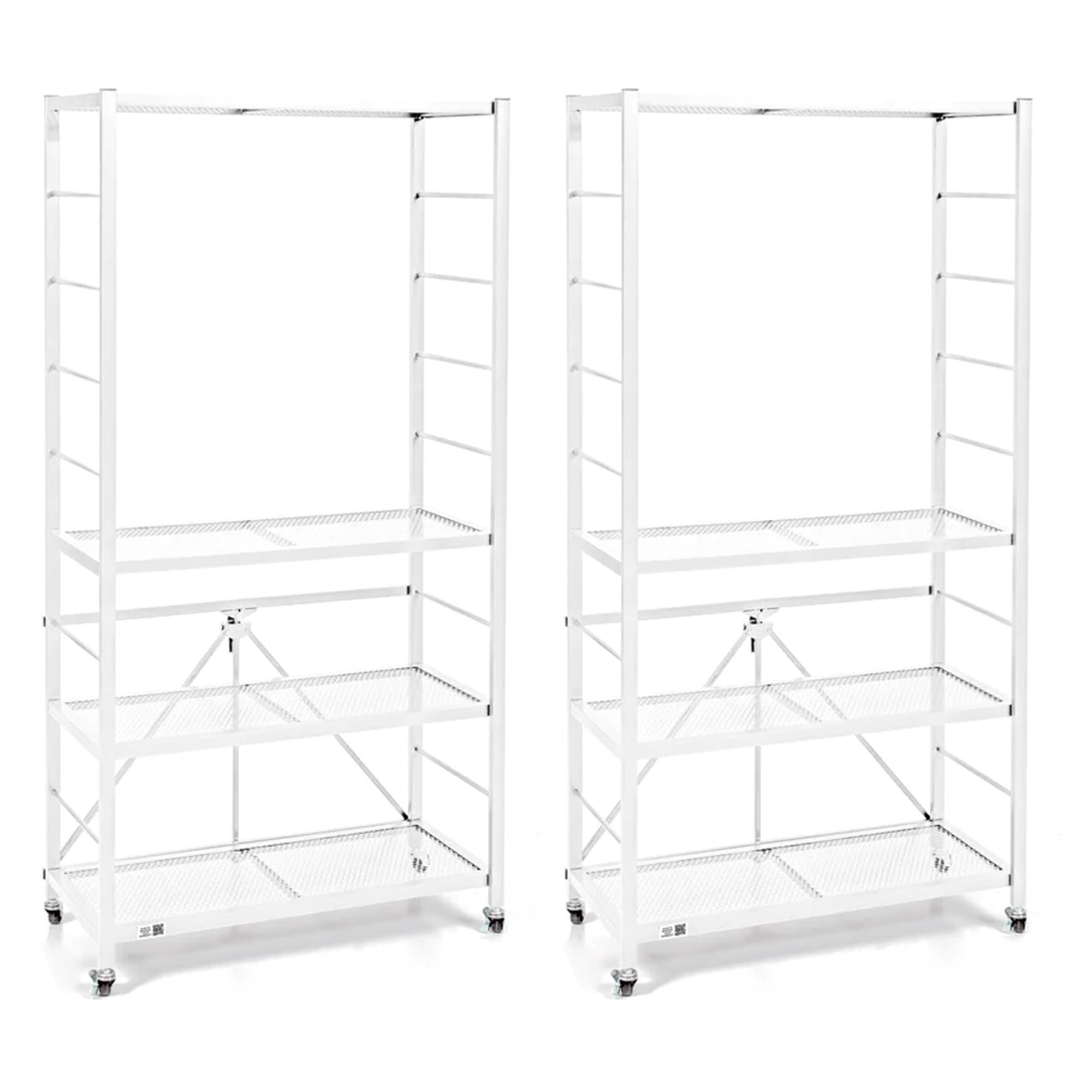 Origami R2 Series Folding Steel Adjustable Shelving Storage Rack, 2 Pa ...
