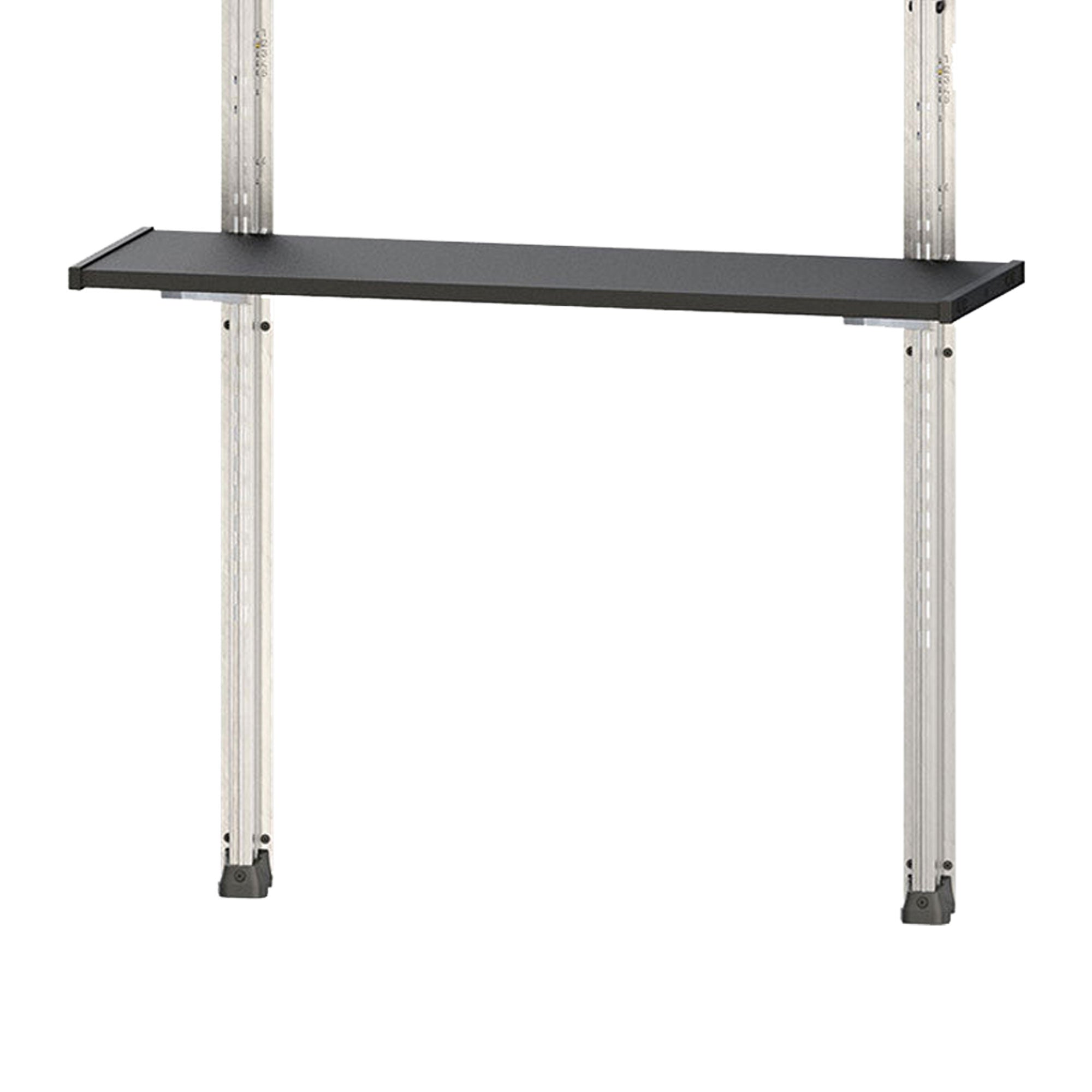 Keter 40 Inch All Weather Steel Utility Storage Shed Shelf Kit, 4 Pack, Black - VMInnovations