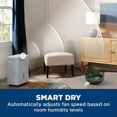 GE Energy Star Dehumidifier, for Rooms up to 4000 Sq ft, Gray (Refurbished) - VMInnovations