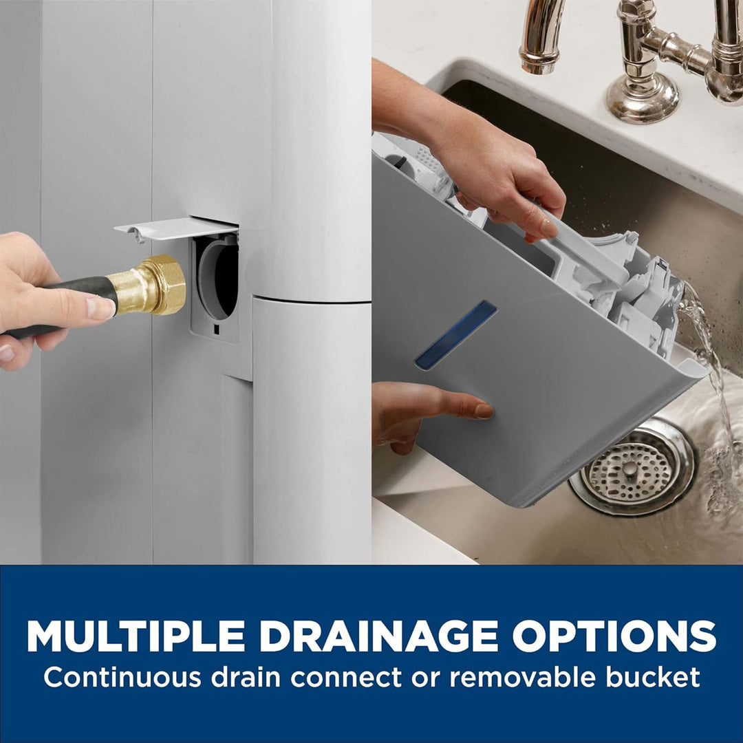 GE Energy Star Dehumidifier, for Rooms up to 4000 Sqft,Gray (Refurbished) (Used) - VMInnovations