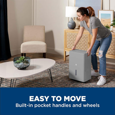 GE Energy Star Dehumidifier, for Rooms up to 4000 Sqft,Gray (Refurbished) (Used) - VMInnovations