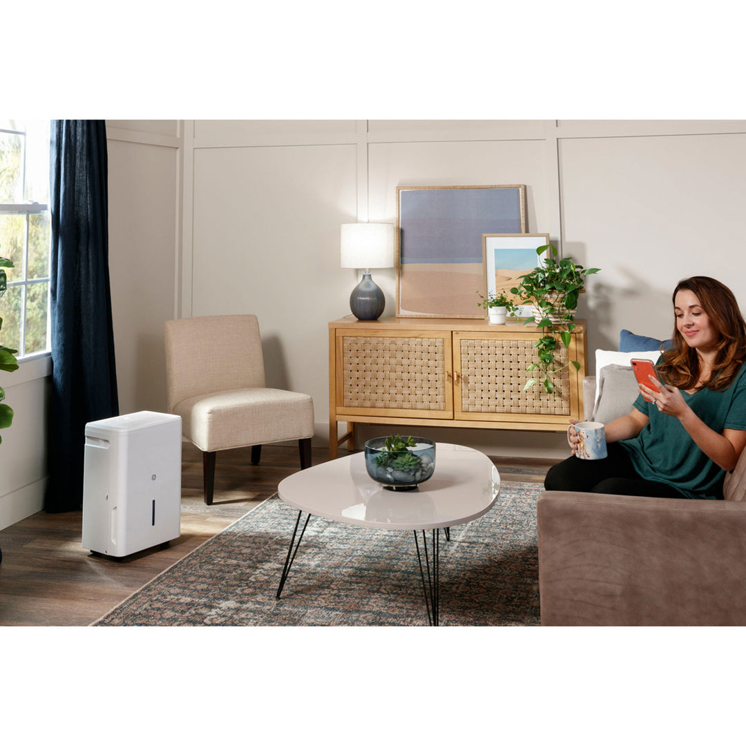 GE Energy Star Dehumidifier, for Rooms up to 3000 Sq ft, White (Open Box)