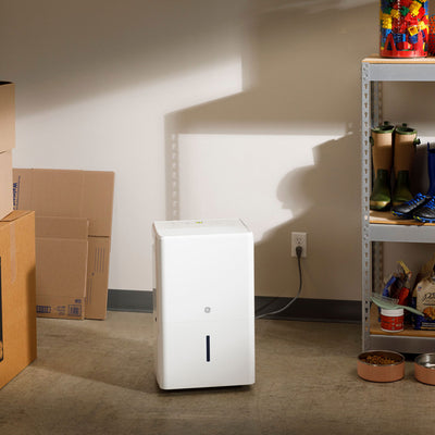 GE 22Pt Dehumidifier for Basement & Bathroom, White(Certified Refurbished)(Used) - VMInnovations