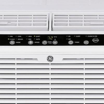 GE Quiet Window Air Conditioner Dehumidifier, White (Certified Refurbished)