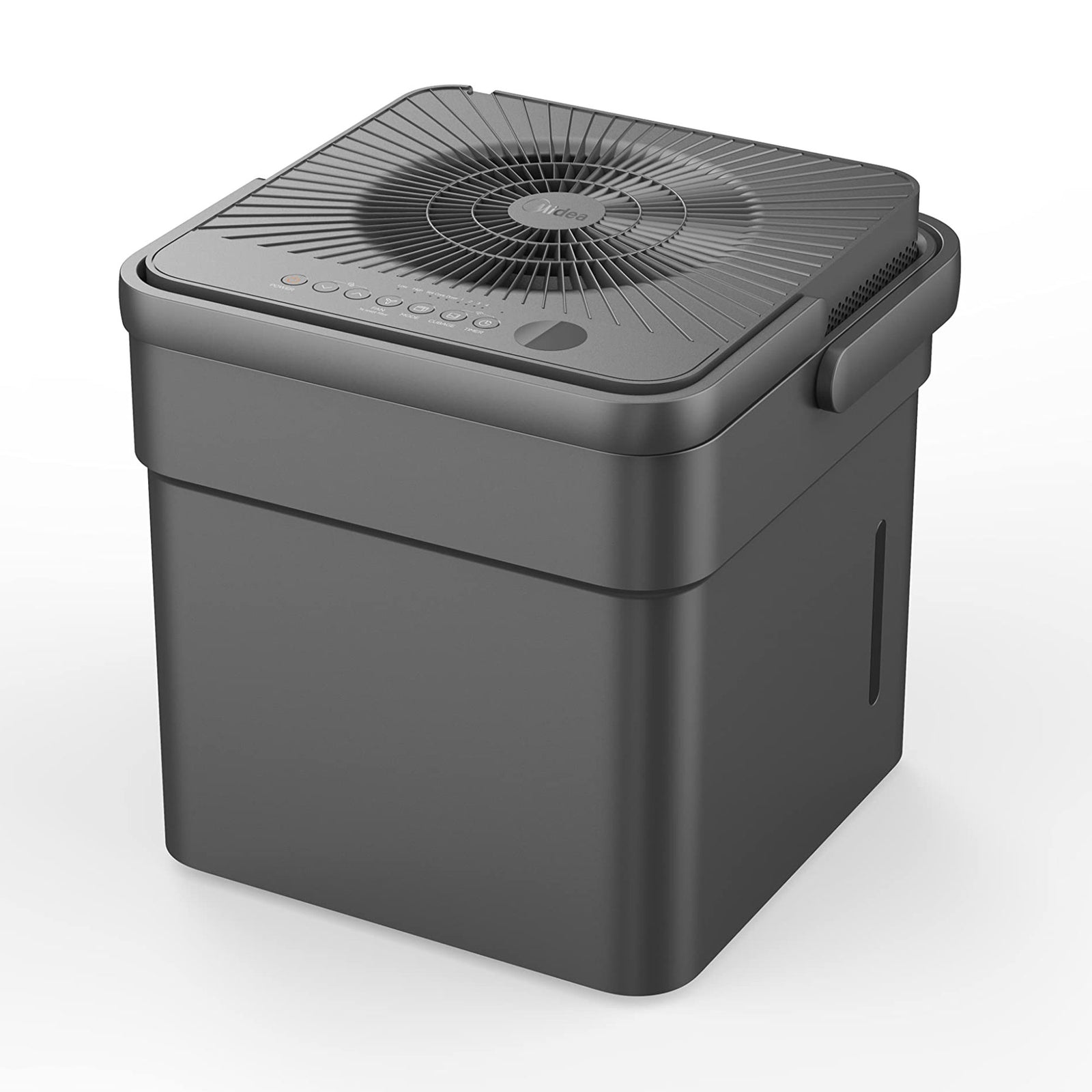 Midea 50-Pint CUBE Smart Dehumidifier with Pump, Gray, (Factory Refurbished) - VMInnovations
