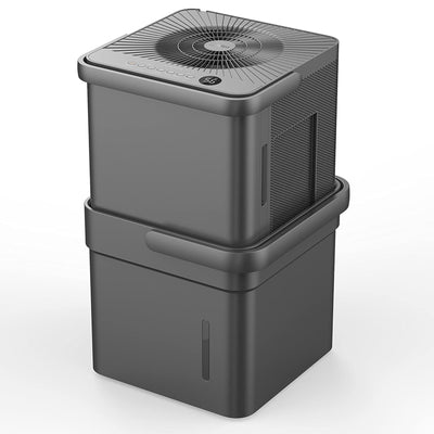 Midea 50-Pint CUBE Smart Dehumidifier with Pump, Gray, (Factory Refurbished) - VMInnovations