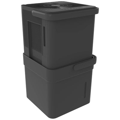 Midea 50-Pint CUBE Smart Dehumidifier with Pump, Gray, (Factory Refurbished) - VMInnovations