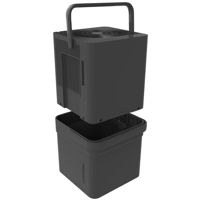 Midea 50-Pint CUBE Smart Dehumidifier with Pump, Gray, (Factory Refurbished) - VMInnovations