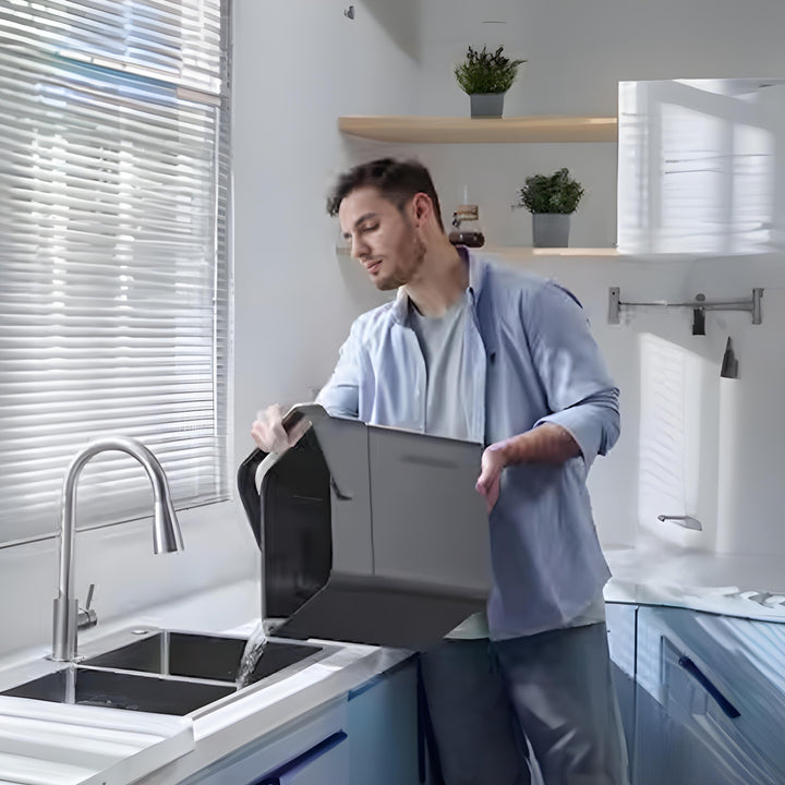 Midea 50-Pint CUBE Smart Dehumidifier with Pump, Gray, (Factory Refurbished) - VMInnovations