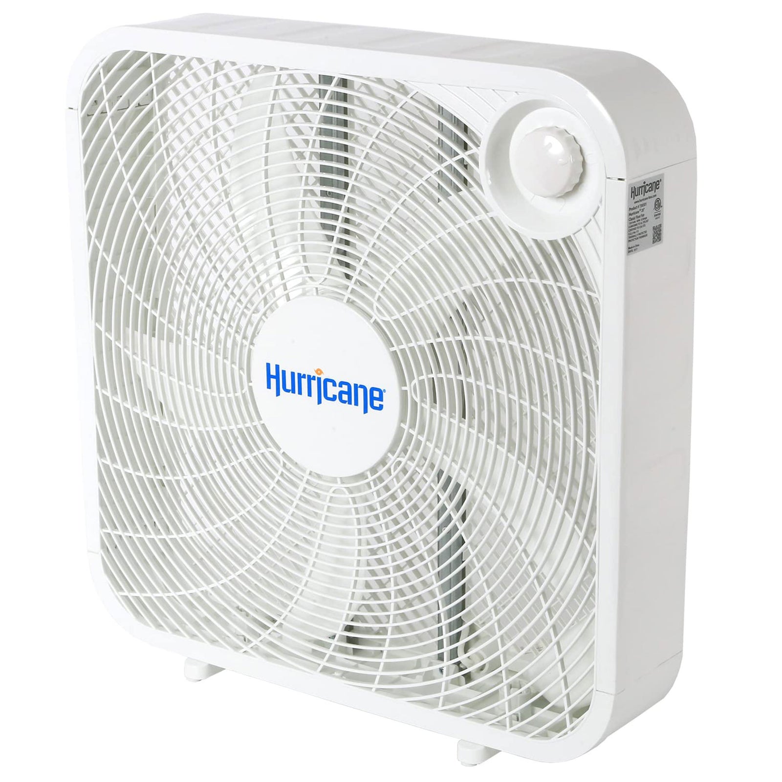Hurricane 20" Classic Series Floor Box Fan with 3 Speed Settings, 5 Pack, White - VMInnovations