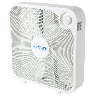 Hurricane 20" Classic Series Floor Box Fan with 3 Speed Settings, 10 Pack, White - VMInnovations