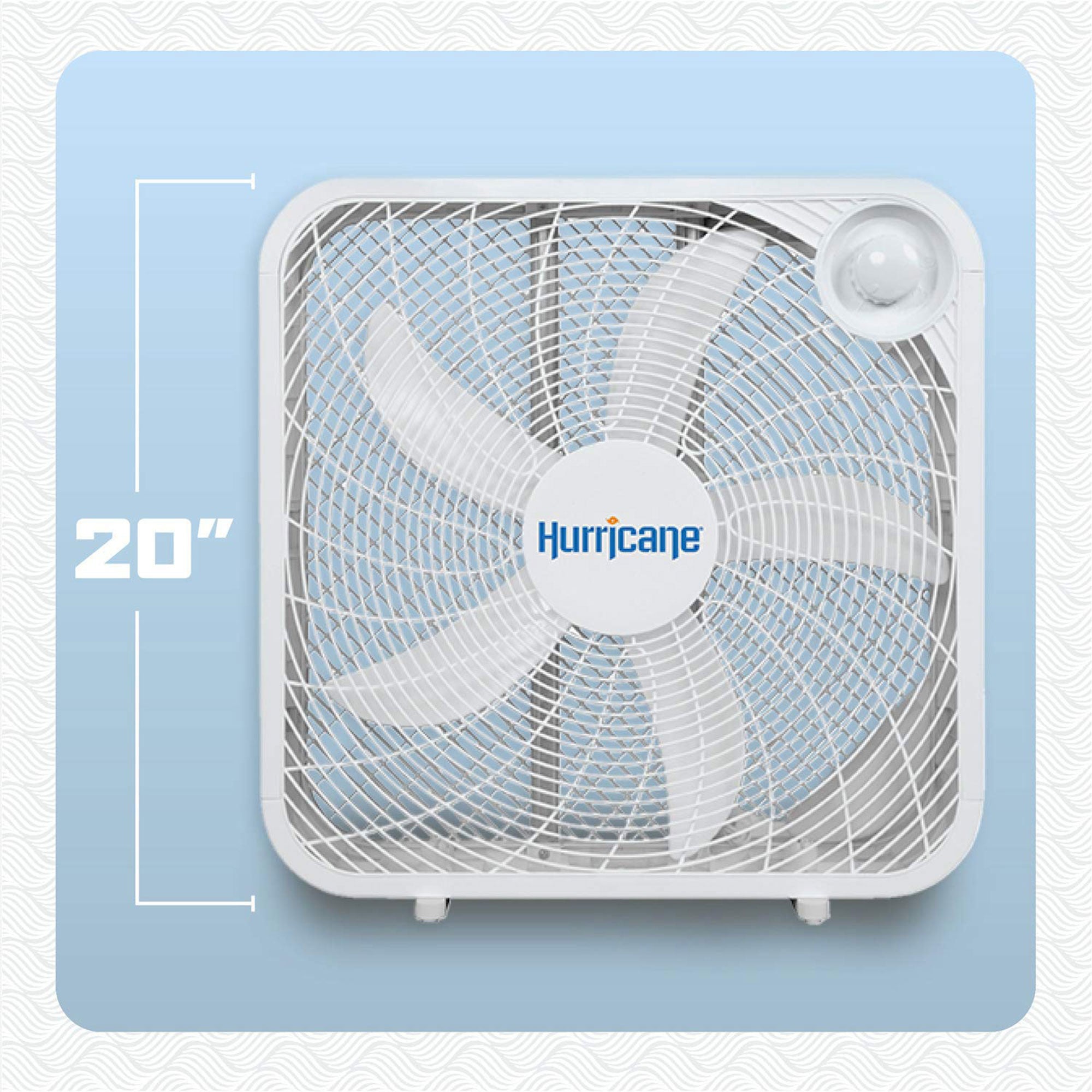 Hurricane 20" Classic Series Floor Box Fan with 3 Speed Settings, 10 Pack, White - VMInnovations