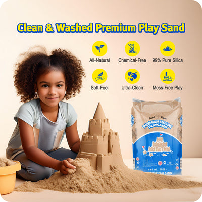 SandPiper 50 Pound Premium Grade Multi-Use Play Sand with Chemical Free Formula