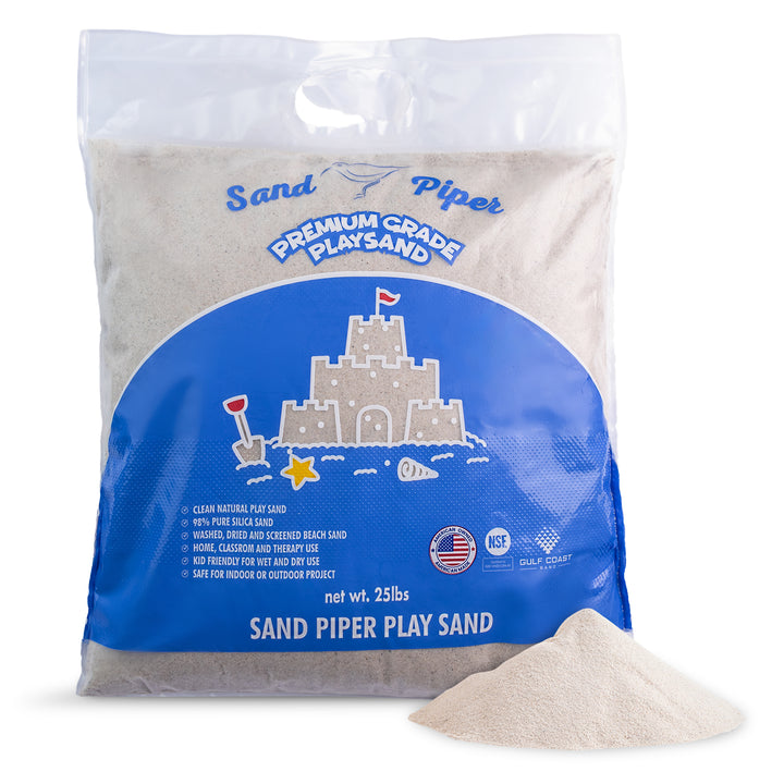 SandPiper 25Lb Premium Grade Multi-Use Play Sand w/Chemical Free Formula, 5 Pack