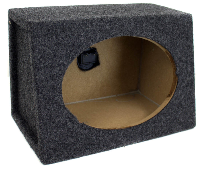 QPower Angled Style 6x9" Audio Speaker Box Enclosures, 2 Speaker Boxes(Open Box)
