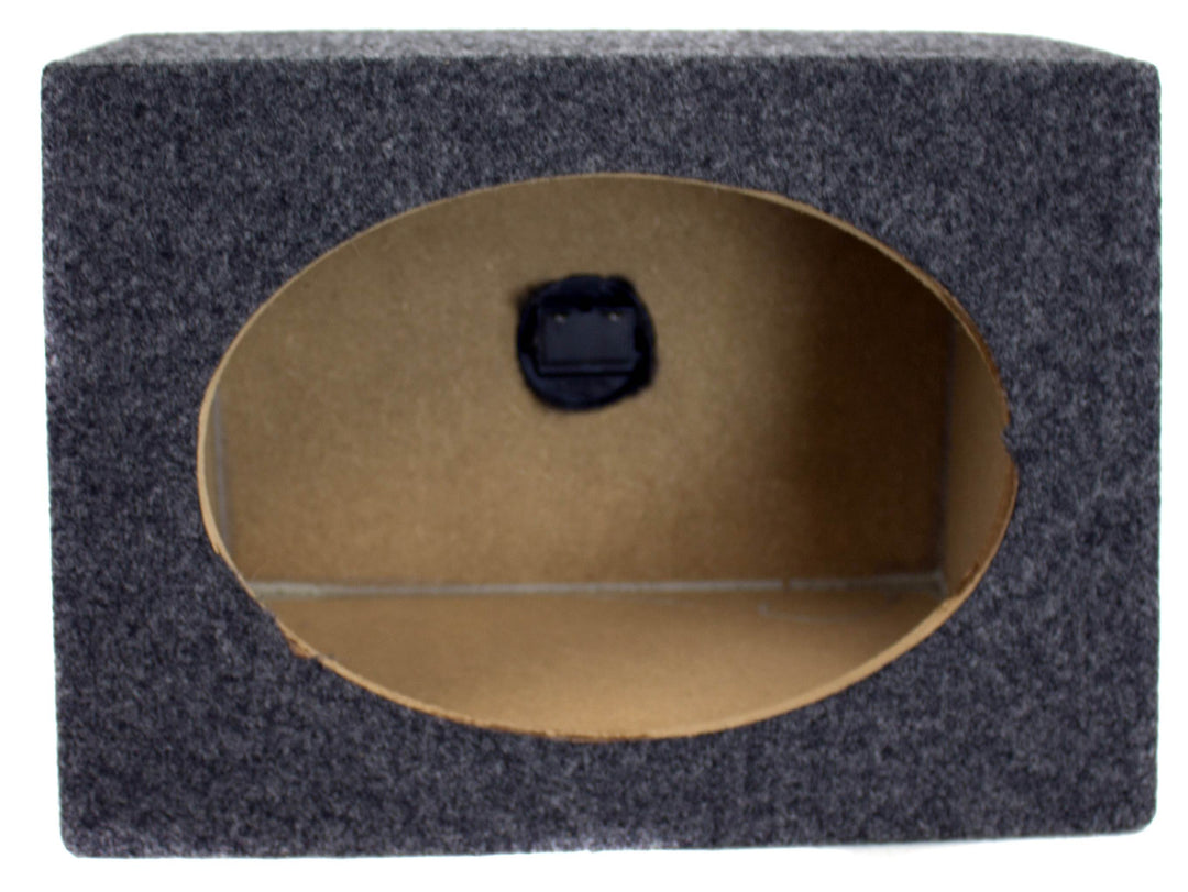 QPower Angled Style 6x9" Audio Speaker Box Enclosures, 2 Speaker Boxes(Open Box)