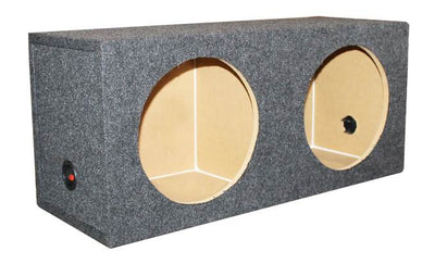 Q-Power 15" Dual Sealed Car Audio Subwoofer Sub Box Enclosure (Open Box)