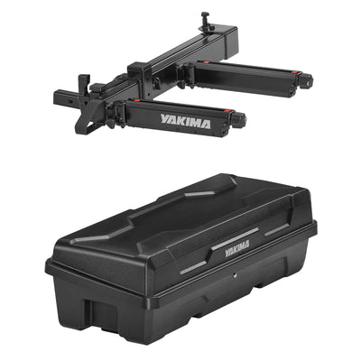 Yakima EXO SwingBase Hitch Base Rack & EXO GearLocker Vehicle Rooftop Cargo Box - VMInnovations
