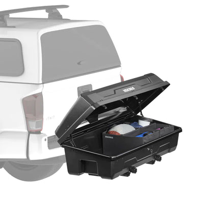 Yakima EXO SwingBase Hitch Base Rack & EXO GearLocker Vehicle Rooftop Cargo Box - VMInnovations