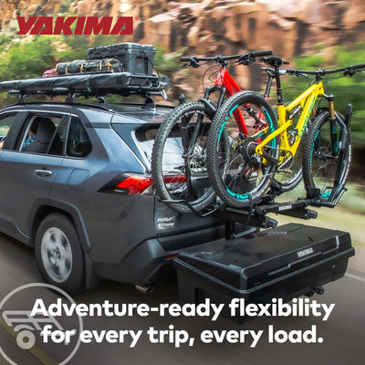 Yakima EXO SwingBase Hitch Base Rack & EXO GearLocker Vehicle Rooftop Cargo Box - VMInnovations
