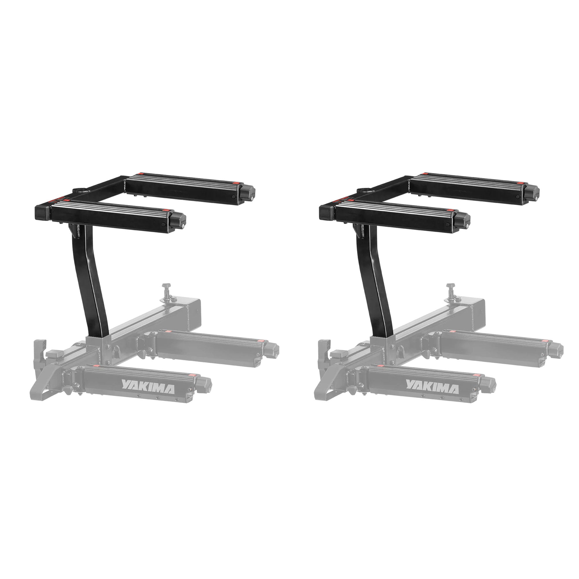 Yakima EXO TopShelf 2nd Level 2 SKS Lock Hitch Base Rack Storage, 2 Pack, Black