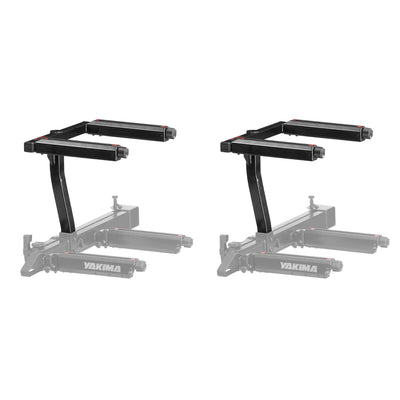 Yakima EXO TopShelf 2nd Level 2 SKS Lock Hitch Base Rack Storage, 2 Pack, Black