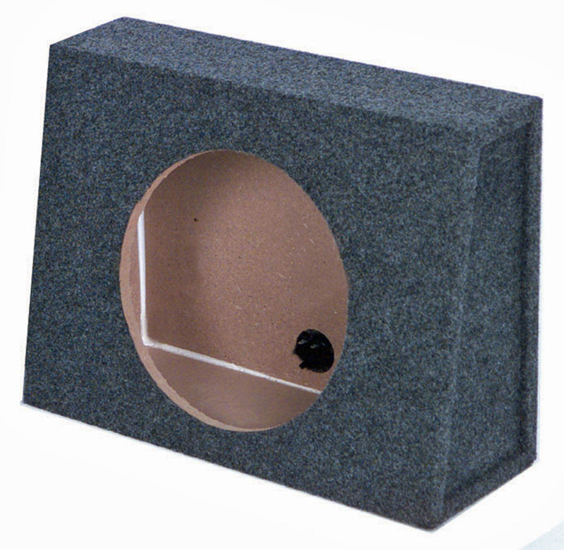 Q-POWER Single 10" Sealed Car Audio Subwoofer Sub Box Enclosures (2 Pack) (Used)