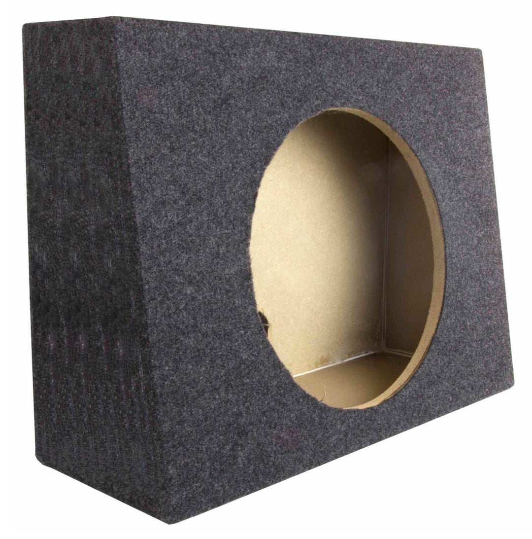 (2) Q-POWER QTW12 Single 12" Sealed Car Audio Subwoofer Box Pair (Open Box)