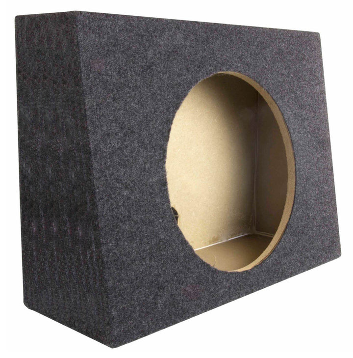 (2) Q-POWER QTW12 Single 12" Sealed Car Audio Subwoofer Box Pair (Open Box)