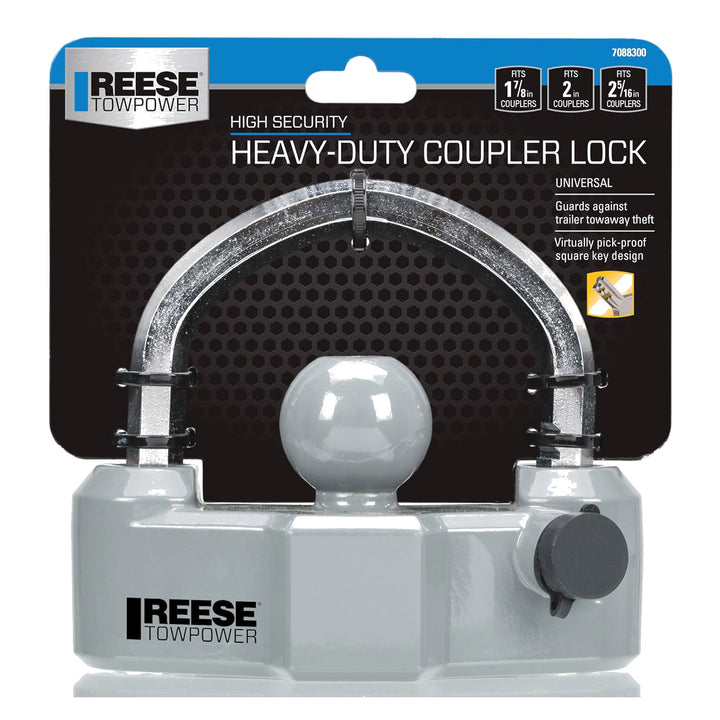 Reese Towpower Trailer Coupler Lock with Universal Fit (Open Box)