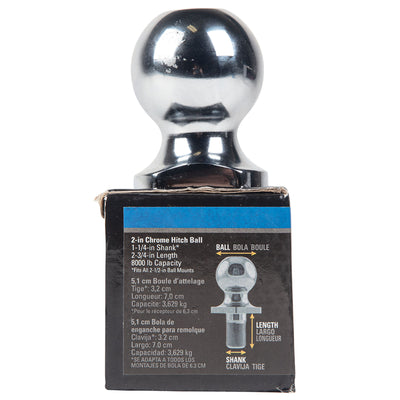 Reese Trailer Hitch Ball with 8,000lb Capacity for Automotive Use (Open Box) - VMInnovations