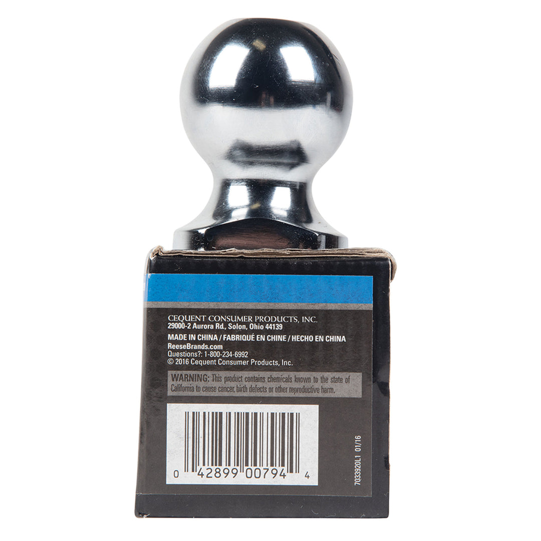 Reese Towpower Trailer Hitch Ball with 8,000 Pound Capacity for Automotive(Used)
