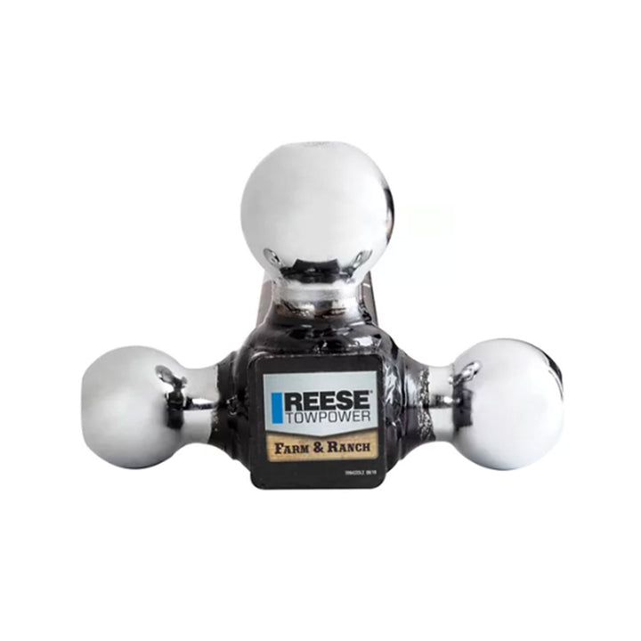 Reese Towpower Tri Ball Ball Mount, Solid Shank, 2", 16,000lb Capacity(Open Box)