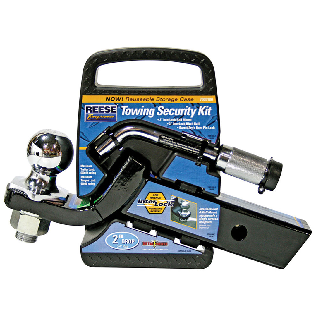 Reese Interlock Trailer Hitch Ball Mount Security Kit, 6000lbCapacity (Open Box)