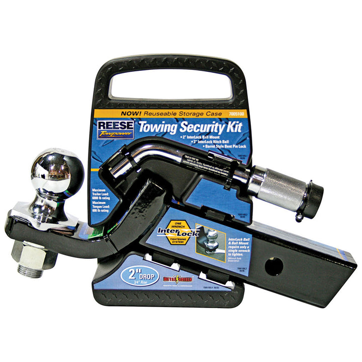 Reese Interlock Trailer Hitch Ball Mount Security Kit, 6000lbCapacity (Open Box)