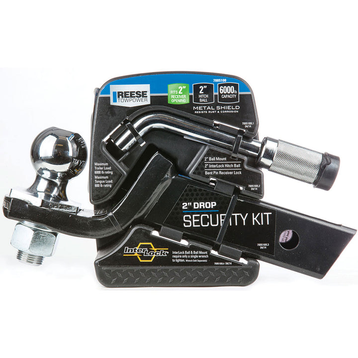 Reese Interlock Trailer Hitch Ball Mount Security Kit, 6000lbCapacity (Open Box)